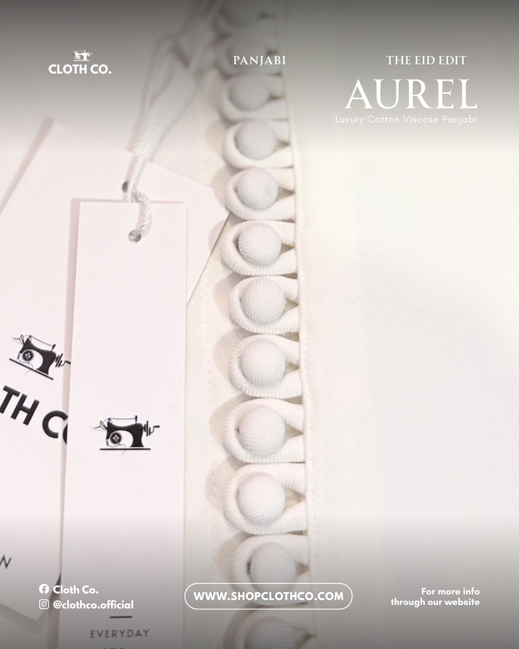 AUREL Signature White Panjabi