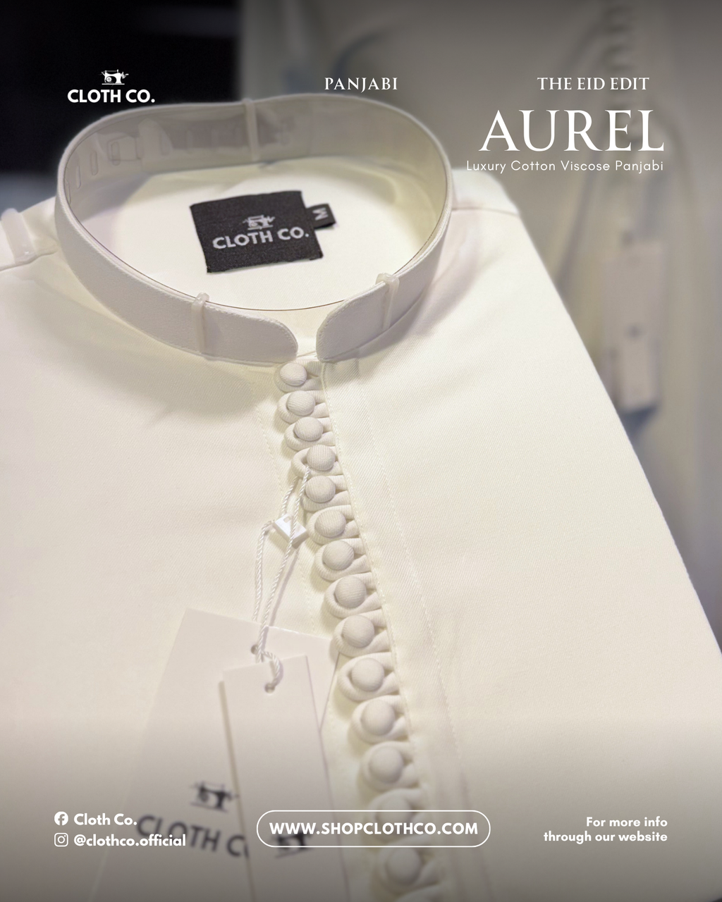 AUREL Signature White Panjabi