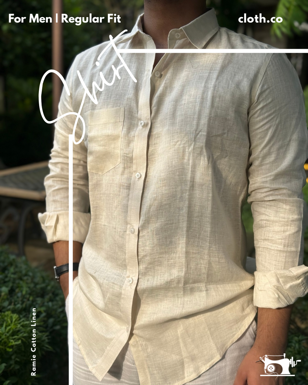Linen-Ramie Shirt for Men