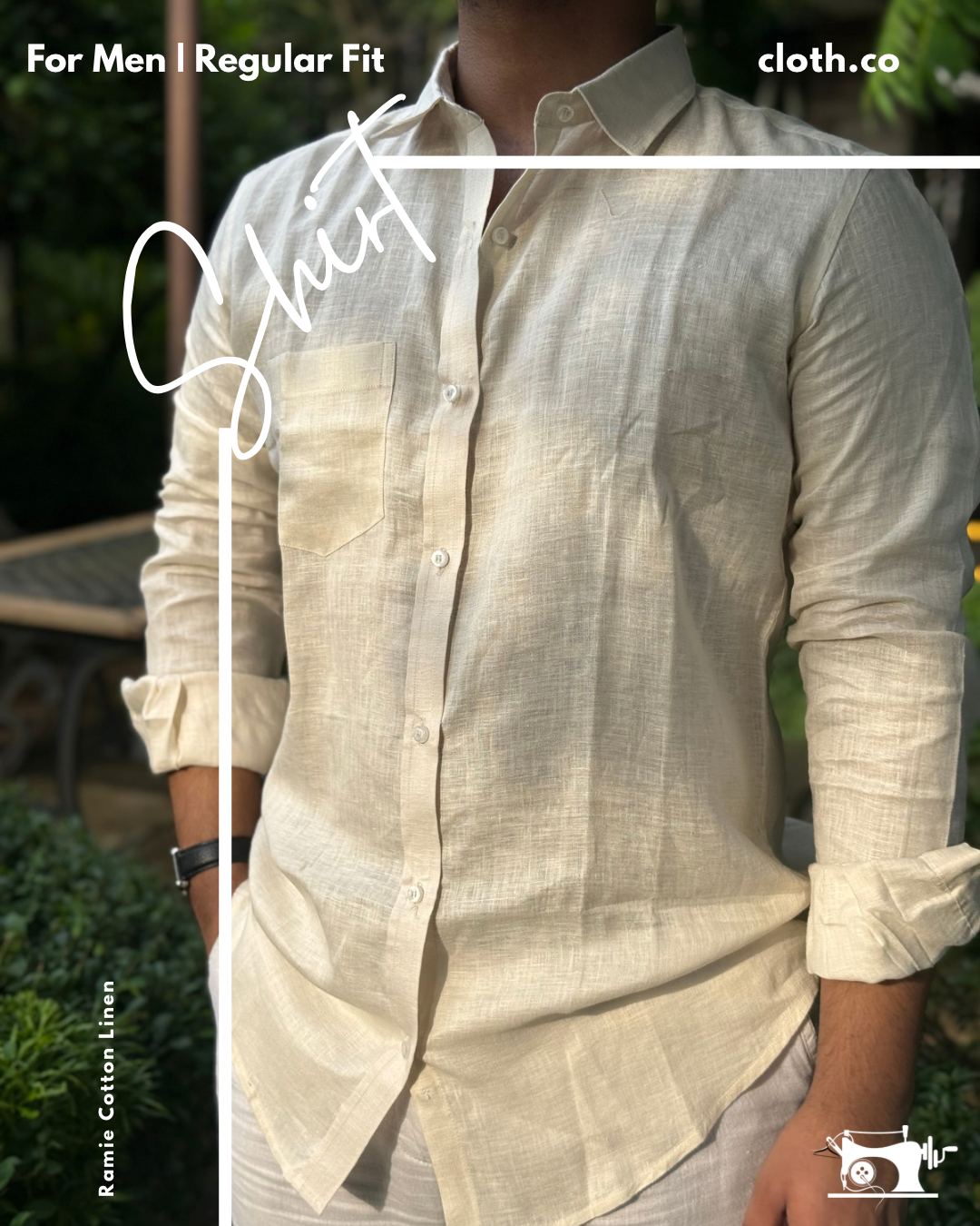 Linen-Ramie Shirt for Men