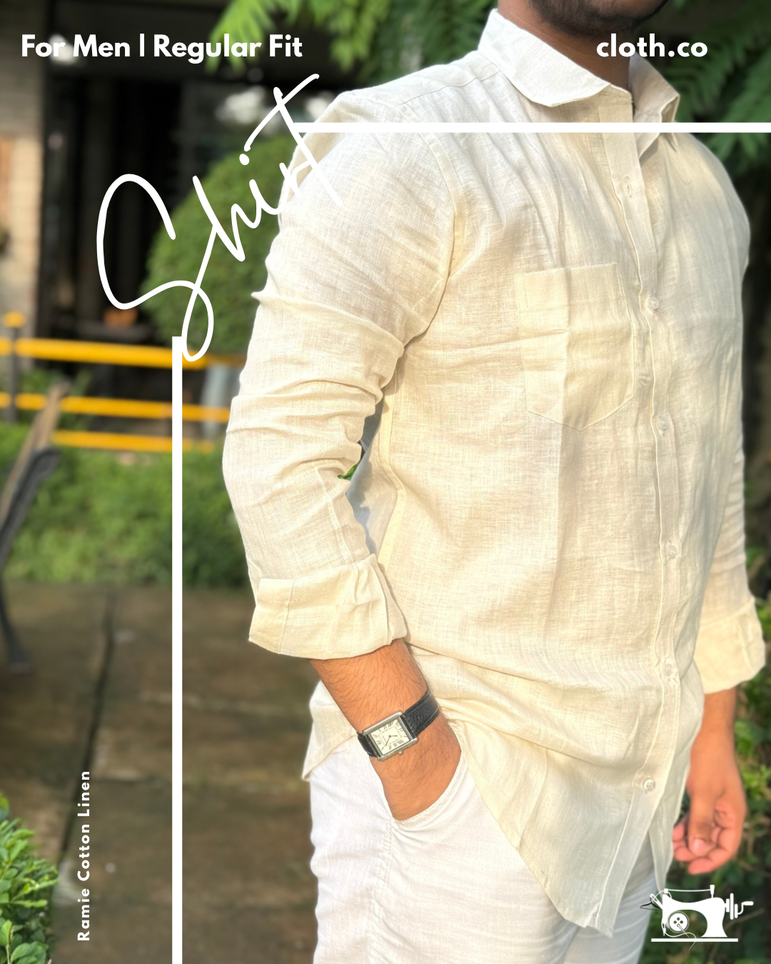 Linen-Ramie Shirt for Men