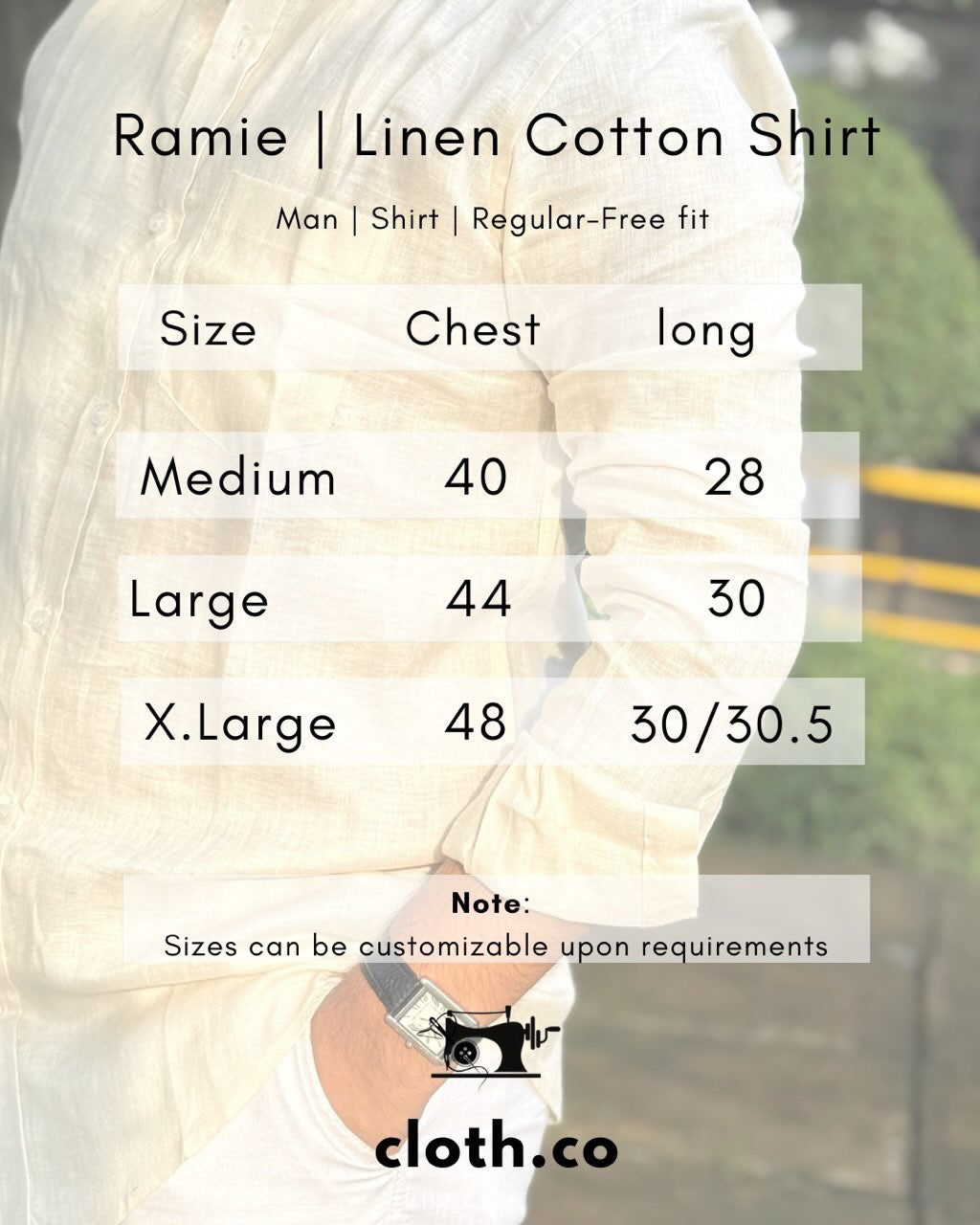 Linen-Ramie Shirt for Men